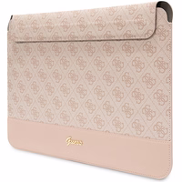 Guess 4G Stripe Metal Logo dėklas 14" nešiojamam kompiuteriui - rožinis