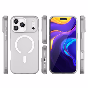 Dėklas Magnetic Abrasive (MagSafe) skirtas iPhone 17 Pro Matte White