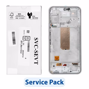 ServicePack LCD ekranas SAMSUNG A54 5G A546B baltas GH82-31231B