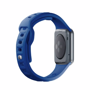 42/44/45/46/49 mm Blue (big) - 3mk Silicone Watch Strap for Apple