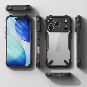 Ringke Fusion X dėklas telefonui iPhone 17 Pro Max - juodas