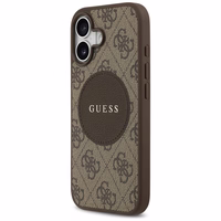 Guess 4G Circle Classic Logo Magnetinis dėklas telefonui iPhone 17 - ruda
