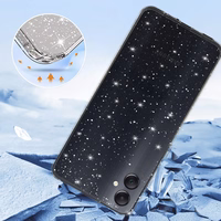 Dėklas telefonui Crystal Glitter Samsung Galaxy A05 sidabrinis