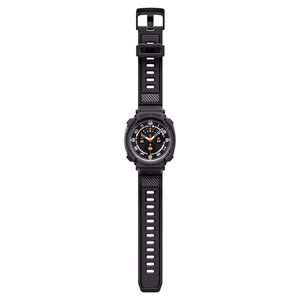 „Spigen Rugged Armor Pro“ dėklo ir dirželio rinkinys, skirtas „Samsung Galaxy Watch Ultra 2 (2026)“ 47 mm – matinis juodas