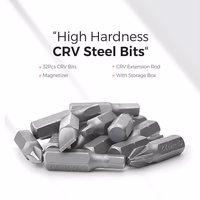 Elektrinis atsuktuvas UF-TOOLS su 36vnt antgalių rinkiniu