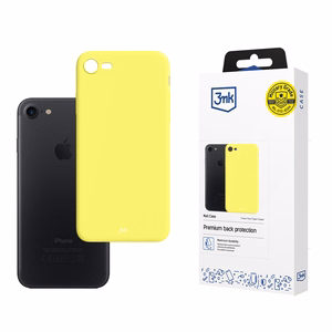 3mk matinis dėklas telefonui iPhone 7 / 8 / SE 2020 / SE 2022 - geltonas