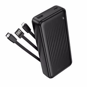 Borofone Power Bank 20000mAh BJ79A Clever - USB - with Type C and Lightning cables black