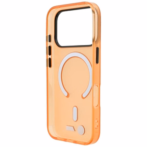 BMW M IML Frosted Metal Logo & Trims MagSafe dėklas, skirtas iPhone 17 Pro / 18 Pro – oranžinis