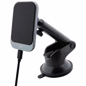 BMW BMMWCCDTPK 15W indukcinis laikiklis stiklui/grotelėms juodas/juodas MagSafe Signature Edition