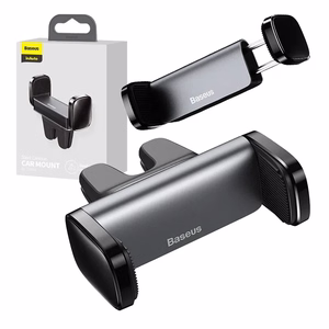 Telefono laikiklis Baseus Steel Cannon Air Outlet juodas SUGP-01