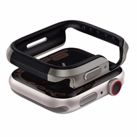 Uniq dėklas Valencia Apple Watch Series 46mm sidabrinis/titano sidabrinis