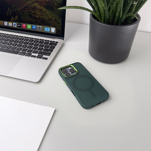 Wozinsky madingas dėklas su MagSafe Samsung Galaxy S24 FE – žalias