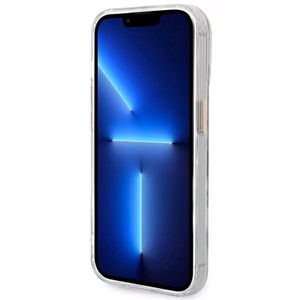 Guess GUHMP14XHTRMD iPhone 14 Pro Max 6.7 "auksinis / auksinis kietas dėklas Metalinis kontūras Magnetinis