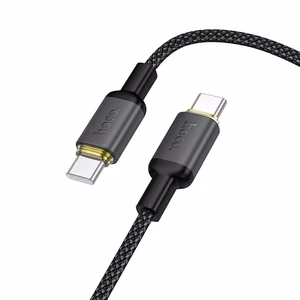 Cable USB C to USB C Hoco 3A 60W 1 m X128 Benefit black