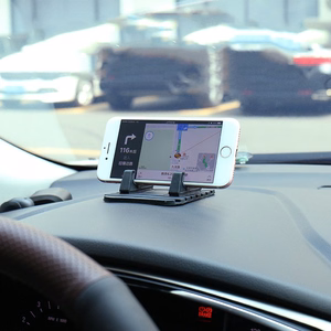 Universalus automobilinis laikiklis silikoninis telefono stovas nano pad juodas