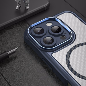 Leading Series MagSafe Silikoninis dėklas telefonui iPhone 16 Pro - mėlynas