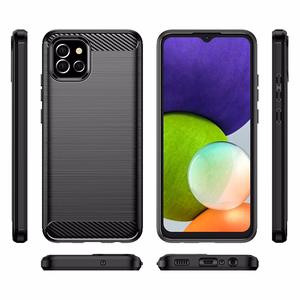 Carbon Case lankstus dėklas Samsung A03S EU (166.5) juodas
