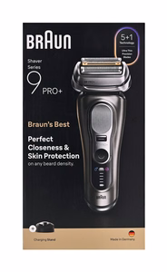 Braun Series 9 Pro+ 9615S – tinklelinė barzdaskutė, juoda / pilka