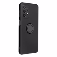 Silikoninis RING dėklas telefonui SAMSUNG A26 5G juodas