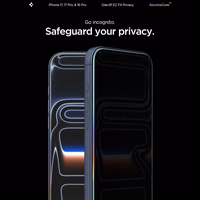 Spigen Glas.tR EZ Fit Apsauginis stiklas iPhone 16 Pro / 17 / 17 Pro - 2 vnt