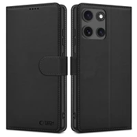 Tech-Protect Piniginės dėklas telefonui Motorola Moto G15 / G15 Power - Juodas