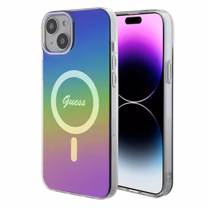 Guess IML Iridescent MagSafe case for iPhone 15 Plus / 14 Plus 6.7" - multicolor