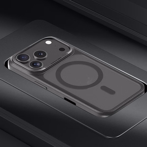 Benks magnetinis Mist dėklas su metalo rėmu 0068 iPhone 17 Air baltas (kamera valdymo mygtukas)