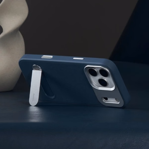 Moshi Kameleon MagSafe dėklas, skirtas iPhone 17 Pro Max, su atrama, „Midnight Gray“ spalvos