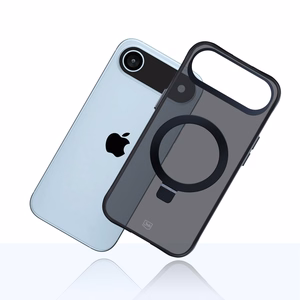 3mk Smoke magnetinis dėklas su stovu iPhone Air telefonui - juodas
