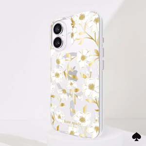 Kate Spade New York Protective Gems MagSafe - Case for iPhone 16 (Sunshine Floral)