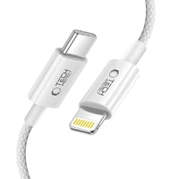 Tech-Protect UltraBoost USB-C / Lightning PD27W/3A laidas 200 cm - pilkas