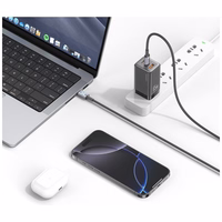 Laidas USAMS Huan Series SJ752 60W USB-C į USB-C 1,2 m tamsus