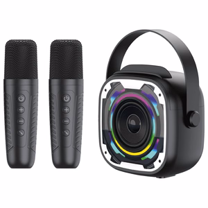 Blavec nešiojamas Bluetooth garsiakalbis WS-08 Karaoke Idol – 8W su 2 mikrofonais (WS08-2MW) baltas