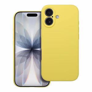 Silikoninis 2mm dėklas telefonui IPHONE 17, suderinamas su Magnetine MagSafe funkcija, citrininis