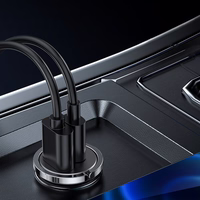 Įkroviklis automobilinis Joyroom (C-A35) (1xUSB-C; 1xUSB; 4.8A 45W) juodas