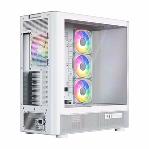 MODECOM kompiuterio korpusas Volcano AQ500 ARGB Midi Balta