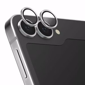 Uniq Optix Auminium grūdintas stiklas objektyvui su aplikatoriumi Samsung Galaxy Z Flip 6 - sidabrinis