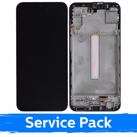 LCD ekranas suderinamas su Samsung M346 M34 5G juodas su rėmeliu (Service Pack)