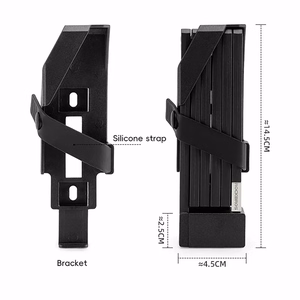 Rockbros 32140003001 sulankstoma dviračio spyna su raktu ir rankena, 88cm - juoda