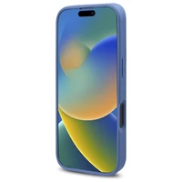 Guess 4G gėlių rašto Magnetinis dėklas iPhone 16 Pro - mėlynas
