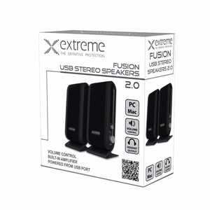 Extreme XP102 garsiakalbiai 2.0 kanalų 4 W juodi