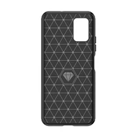 Carbon Case silikoninis dėklas telefonui Nokia C300 - juodas