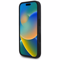 Guess 4G Circle Classic Logo Magnetinis dėklas telefonui iPhone 16 - juodas