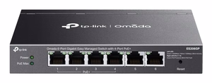 TP-Link Omada ES206GP tinklo komutatorius Managed Gigabit Ethernet (10/100/1000) Power over Ethernet (PoE) juodas