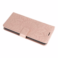 MEZZO Knygų dėklas SAMSUNG A57 5G mandala rose gold
