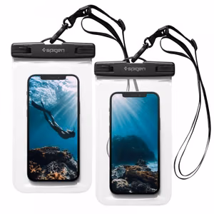 Spigen Aqua Shield A601 водонепроницаемый чехол IPX8 - прозрачный 2 шт.