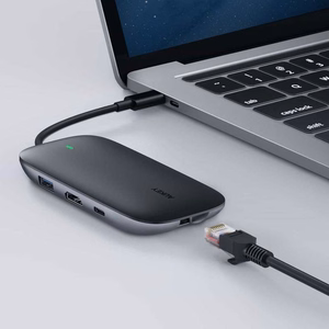 AUKEY CB-C71 sąsajos šakotuvas 5000 Mbit/s juodas