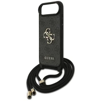 Guess 4G Big Logo Cord Stap per petį dėklas telefonui iPhone Air - juodas