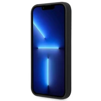 Guess GUHMP14LSBPLK iPhone 14 Pro 6.1" juodas/juodas kietas dėklas Silikoninė logotipo plokštelė Magnetinis