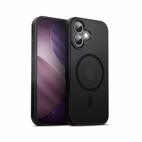 Crong Hybrid Frost MAG Cover - MagSafe iPhone 17 dėklas (juodas)